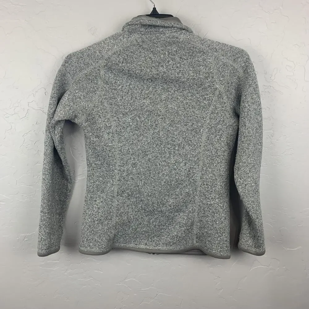 Patagonia Better Sweater Jacket Womens Small Gray Fleece Full Zip Casual Pockets